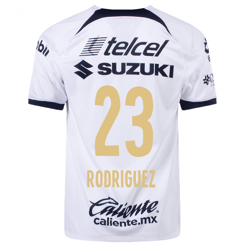Homme Maillot Catherine Rodriguez #23 Blanc Tenues Domicile 2023/24 T-Shirt Suisse