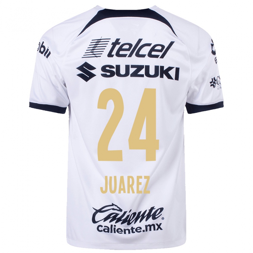 Homme Maillot Gabriela Juarez #24 Blanc Tenues Domicile 2023/24 T-Shirt Suisse