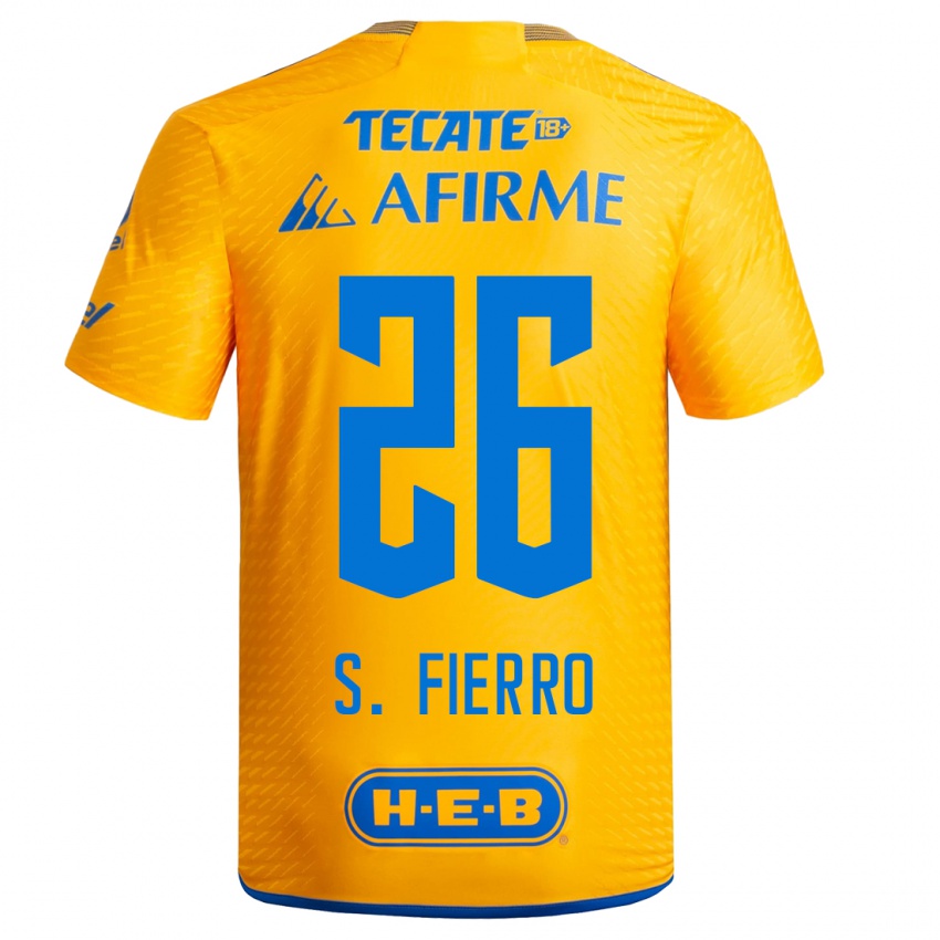 Herren Sebastián Fierro #26 Gelb Heimtrikot Trikot 2023/24 T-Shirt Schweiz