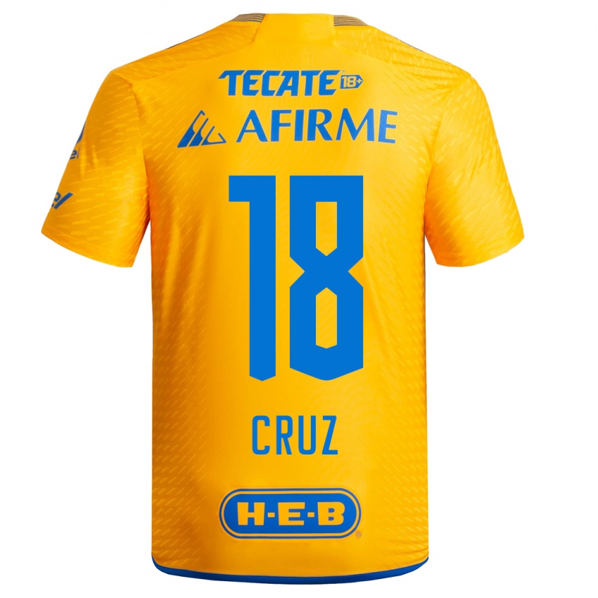 Herren Belen Cruz #18 Gelb Heimtrikot Trikot 2023/24 T-Shirt Schweiz