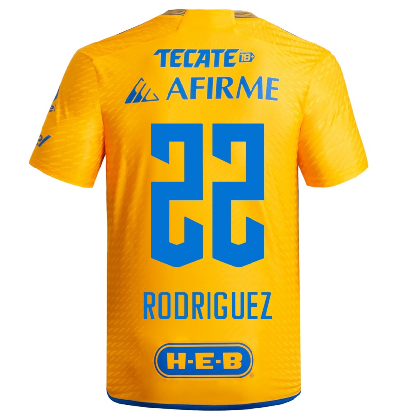 Herren Anika Rodriguez #22 Gelb Heimtrikot Trikot 2023/24 T-Shirt Schweiz