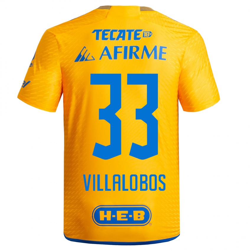 Herren Vania Villalobos #33 Gelb Heimtrikot Trikot 2023/24 T-Shirt Schweiz