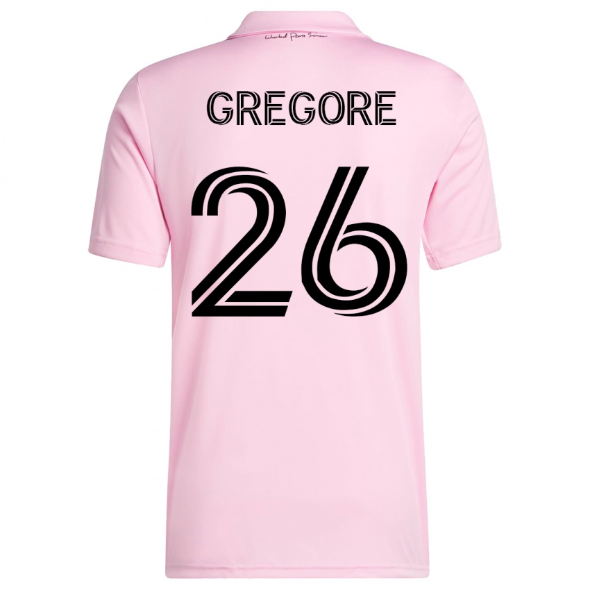 Homme Maillot Gregore #26 Rose Tenues Domicile 2023/24 T-Shirt Suisse