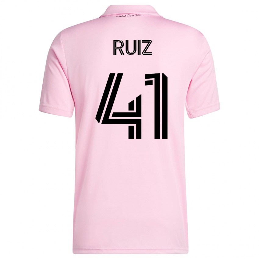 Homme Maillot David Ruíz #41 Rose Tenues Domicile 2023/24 T-Shirt Suisse