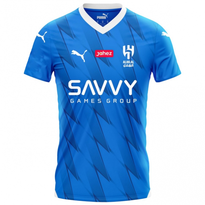 Homme Maillot Malcom #77 Bleu Tenues Domicile 2023/24 T-Shirt Suisse