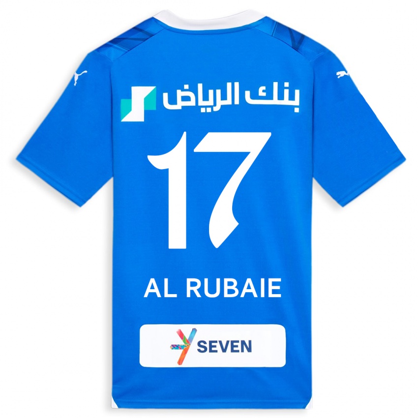 Homme Maillot Mohammed Al-Rubaie #17 Bleu Tenues Domicile 2023/24 T-Shirt Suisse