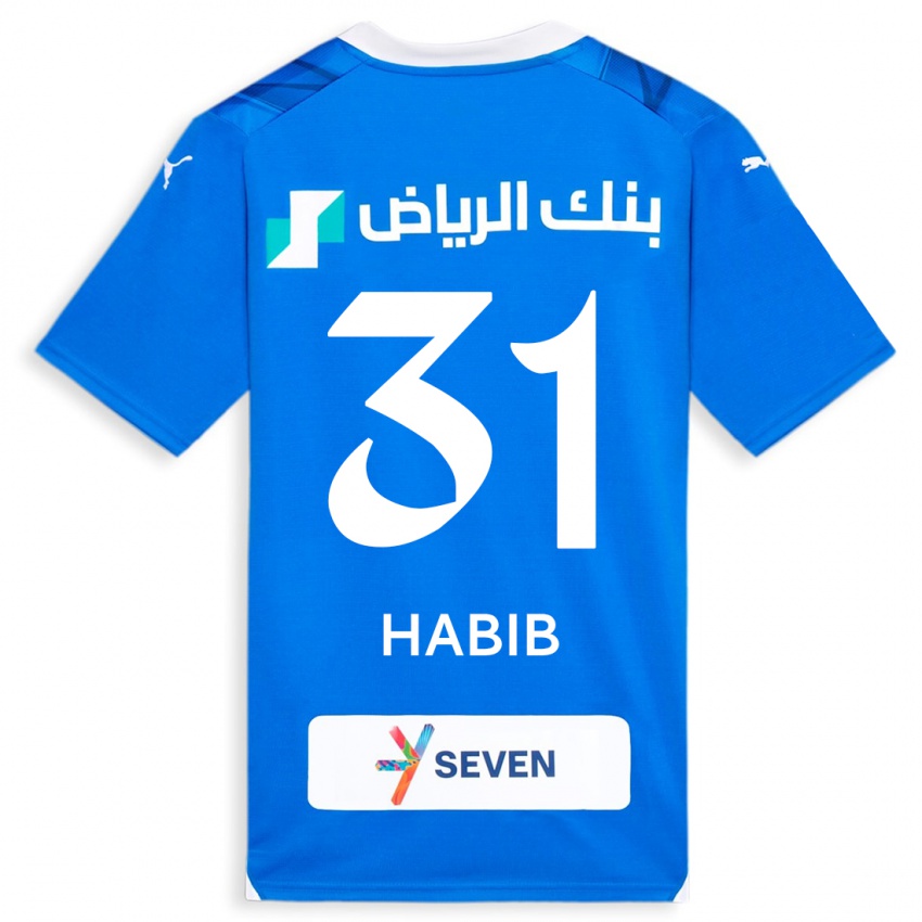 Herren Habib Al-Wutaian #31 Blau Heimtrikot Trikot 2023/24 T-Shirt Schweiz