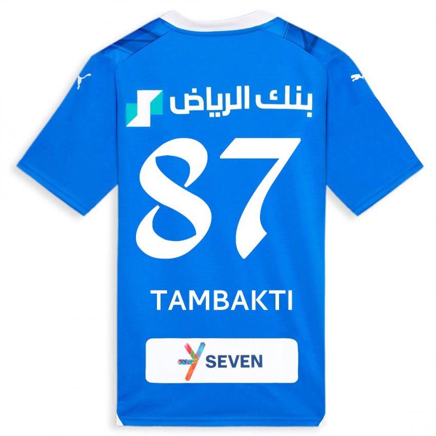 Herren Hassan Tambakti #87 Blau Heimtrikot Trikot 2023/24 T-Shirt Schweiz