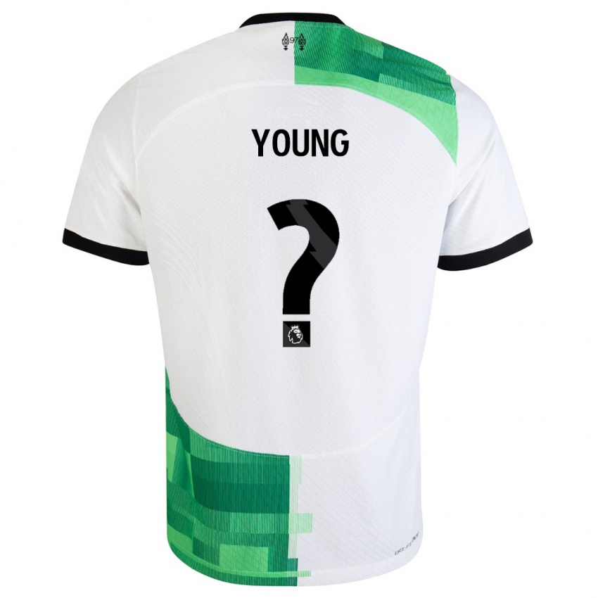 Homme Maillot Ranel Young #0 Blanc Vert Tenues Extérieur 2023/24 T-Shirt Suisse