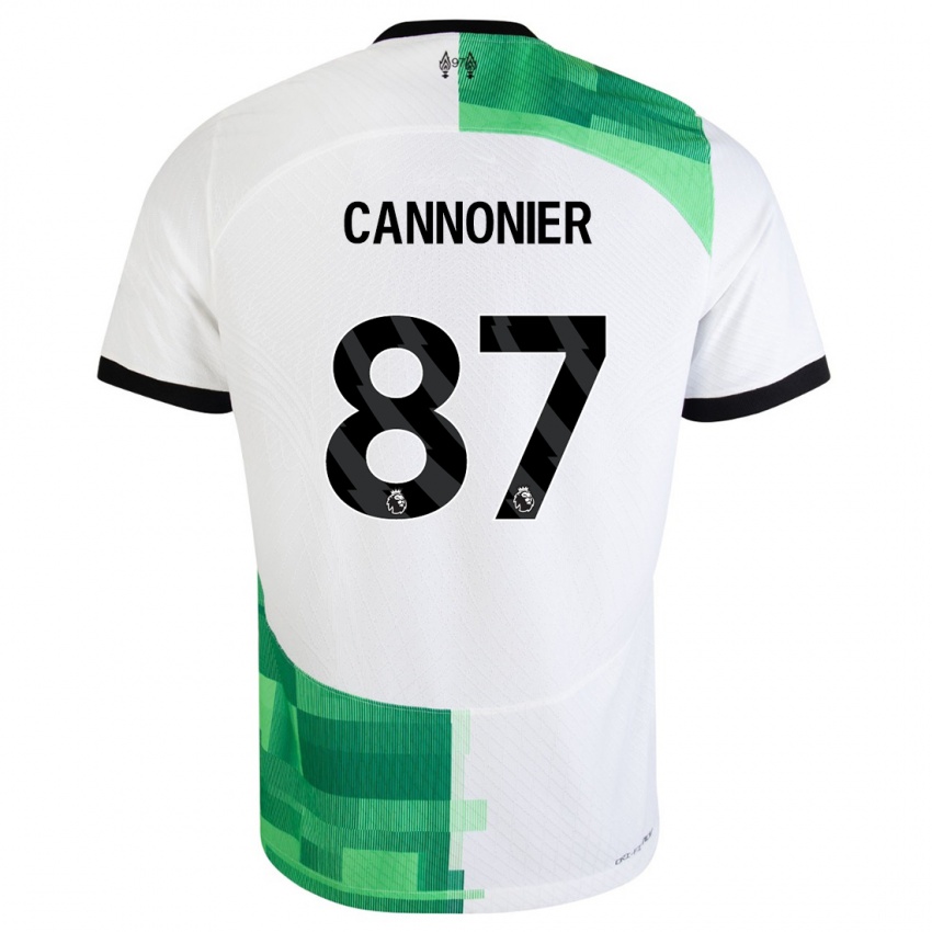 Homme Maillot Oakley Cannonier #87 Blanc Vert Tenues Extérieur 2023/24 T-Shirt Suisse