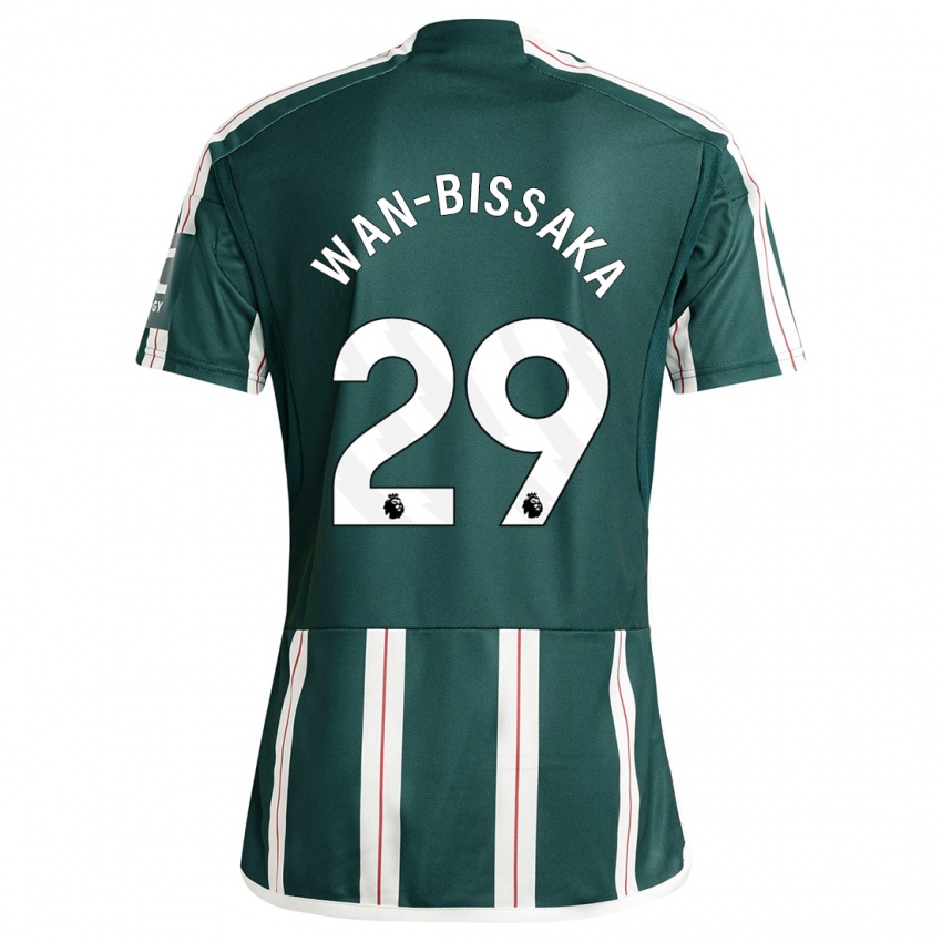 Homme Maillot Aaron Wan-Bissaka #29 Vert Foncé Tenues Extérieur 2023/24 T-Shirt Suisse