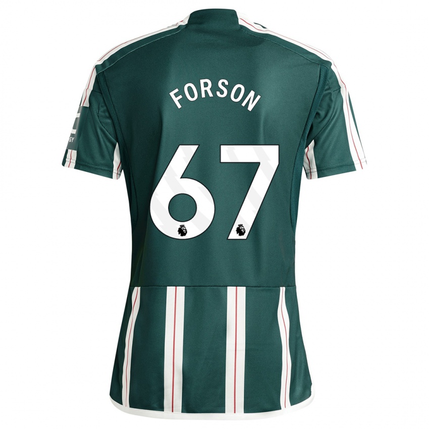 Herren Omari Forson #67 Dunkelgrün Auswärtstrikot Trikot 2023/24 T-Shirt Schweiz