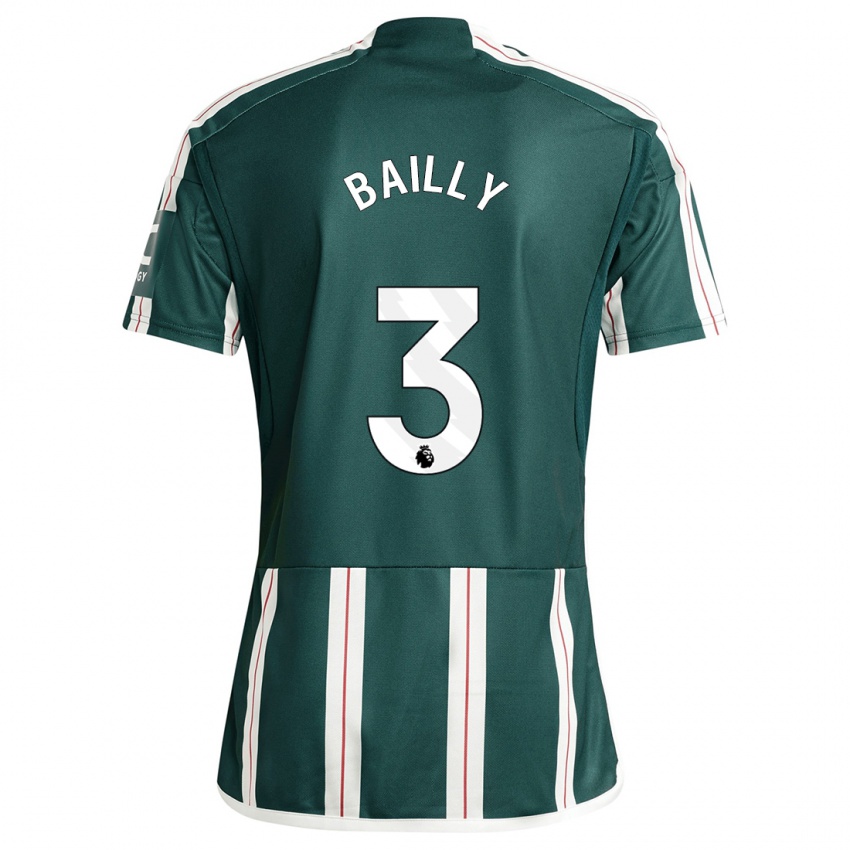 Herren Eric Bailly #3 Dunkelgrün Auswärtstrikot Trikot 2023/24 T-Shirt Schweiz
