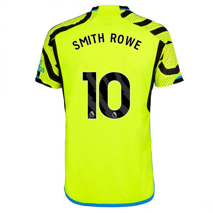 Homme Maillot Emile Smith Rowe #10 Jaune Tenues Extérieur 2023/24 T-Shirt Suisse