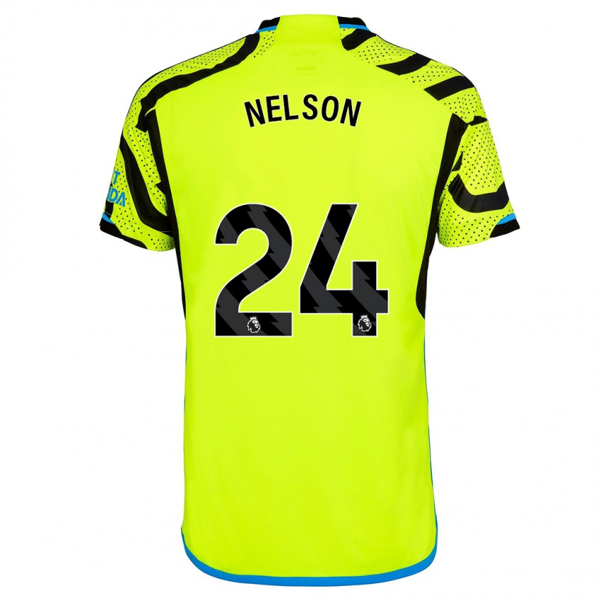 Homme Maillot Reiss Nelson #24 Jaune Tenues Extérieur 2023/24 T-Shirt Suisse