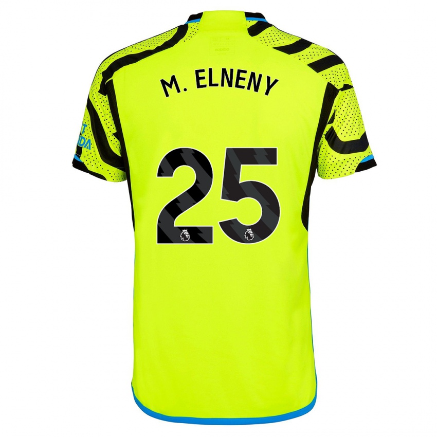 Homme Maillot Mohamed Elneny #25 Jaune Tenues Extérieur 2023/24 T-Shirt Suisse