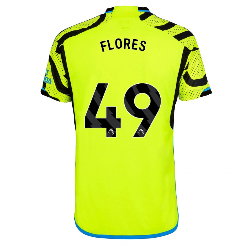 Herren Marcelo Flores #49 Gelb Auswärtstrikot Trikot 2023/24 T-Shirt Schweiz