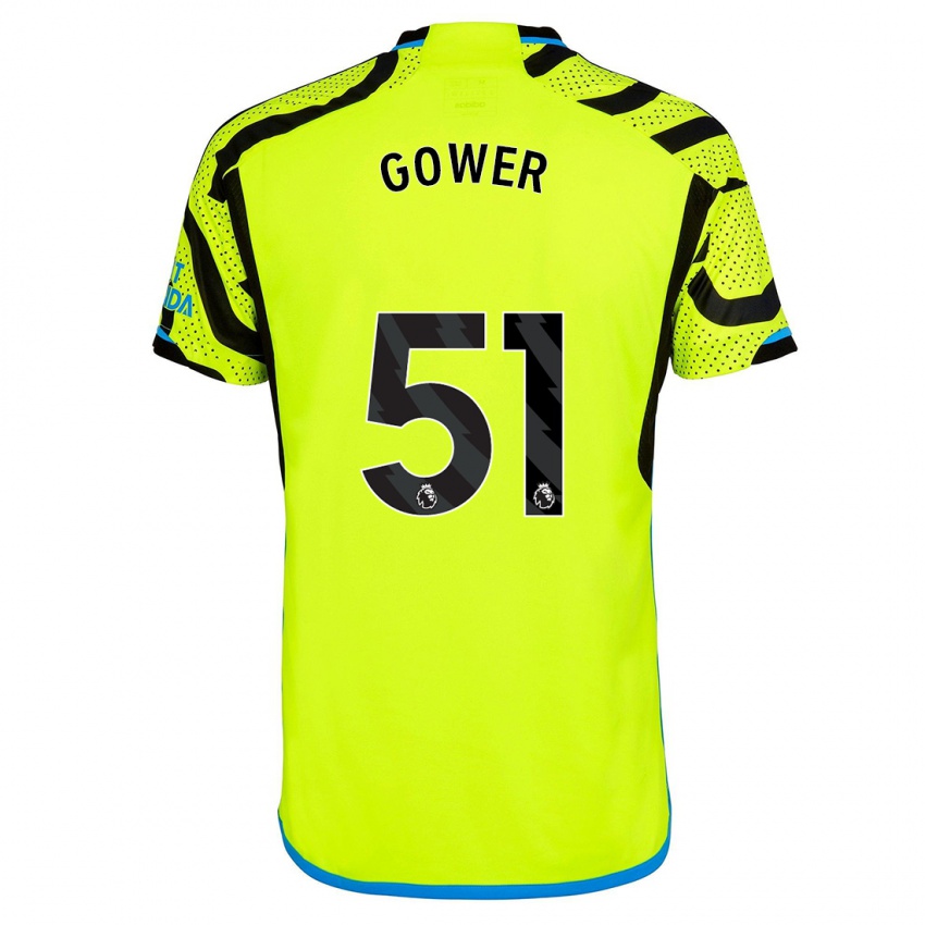 Herren Jimi Gower #51 Gelb Auswärtstrikot Trikot 2023/24 T-Shirt Schweiz