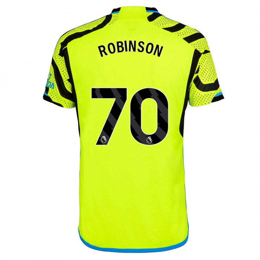 Homme Maillot Josh Robinson #70 Jaune Tenues Extérieur 2023/24 T-Shirt Suisse