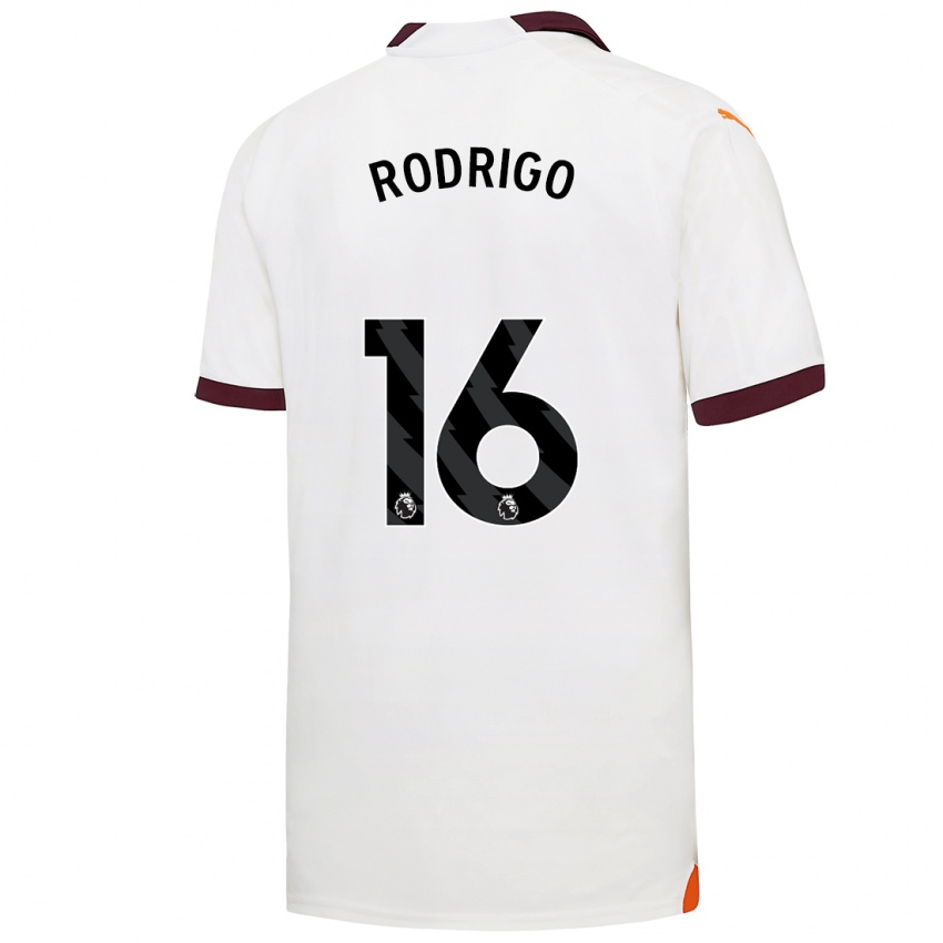 Herren Rodrigo Hernandez #16 Weiß Auswärtstrikot Trikot 2023/24 T-Shirt Schweiz