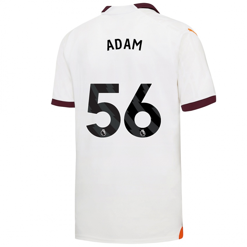 Herren Josh Adam #56 Weiß Auswärtstrikot Trikot 2023/24 T-Shirt Schweiz