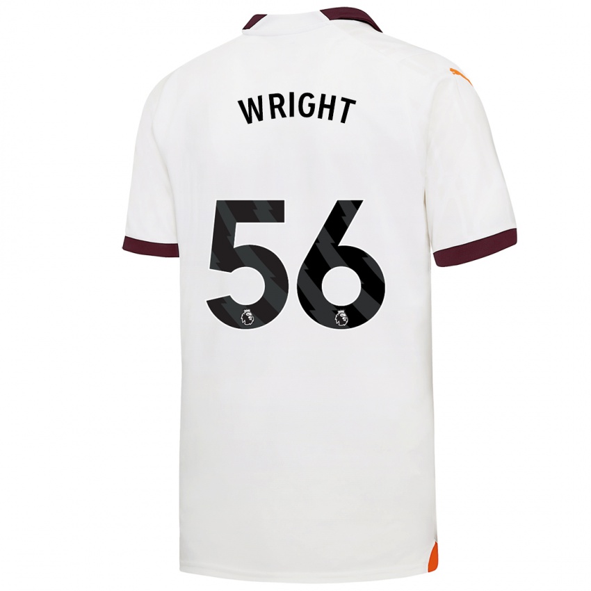 Herren Jacob Wright #56 Weiß Auswärtstrikot Trikot 2023/24 T-Shirt Schweiz