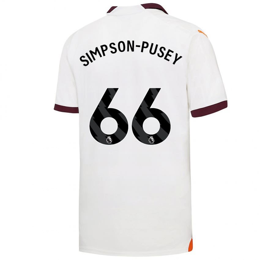 Herren Jahmai Simpson-Pusey #66 Weiß Auswärtstrikot Trikot 2023/24 T-Shirt Schweiz