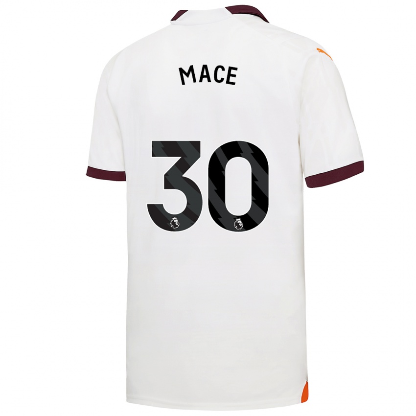 Herren Ruby Mace #30 Weiß Auswärtstrikot Trikot 2023/24 T-Shirt Schweiz