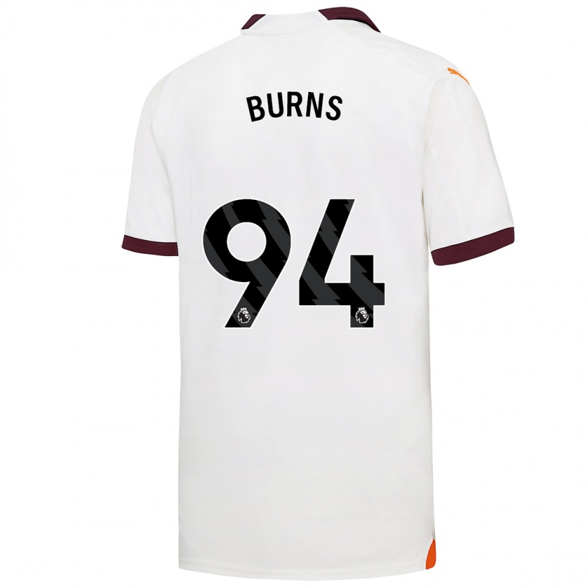 Herren Finley Burns #94 Weiß Auswärtstrikot Trikot 2023/24 T-Shirt Schweiz