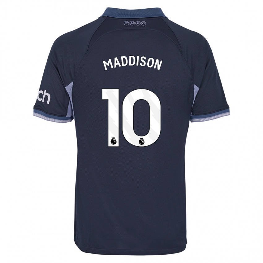 Homme Maillot James Maddison #10 Bleu Foncé Tenues Extérieur 2023/24 T-Shirt Suisse