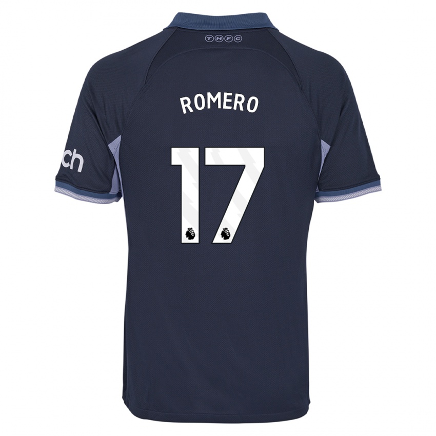 Herren Cristian Romero #17 Dunkelblau Auswärtstrikot Trikot 2023/24 T-Shirt Schweiz