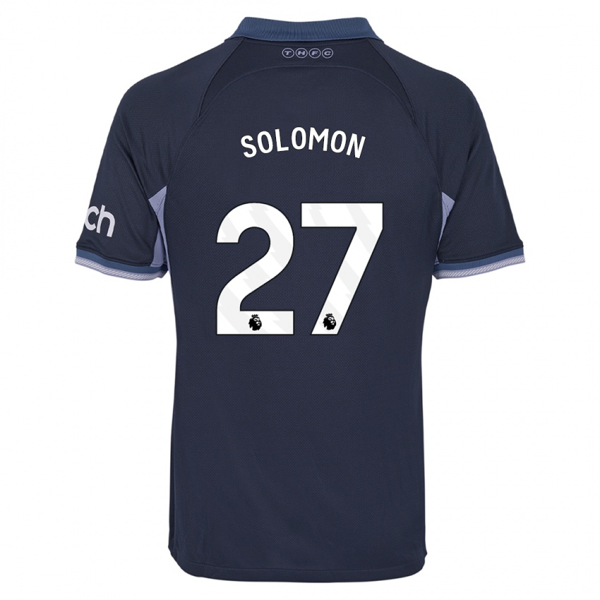 Homme Maillot Manor Solomon #27 Bleu Foncé Tenues Extérieur 2023/24 T-Shirt Suisse