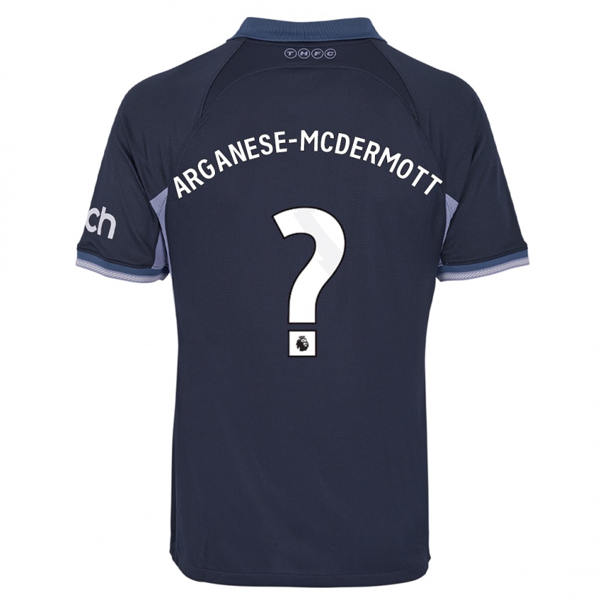 Homme Maillot Pele Arganese-Mcdermott #0 Bleu Foncé Tenues Extérieur 2023/24 T-Shirt Suisse