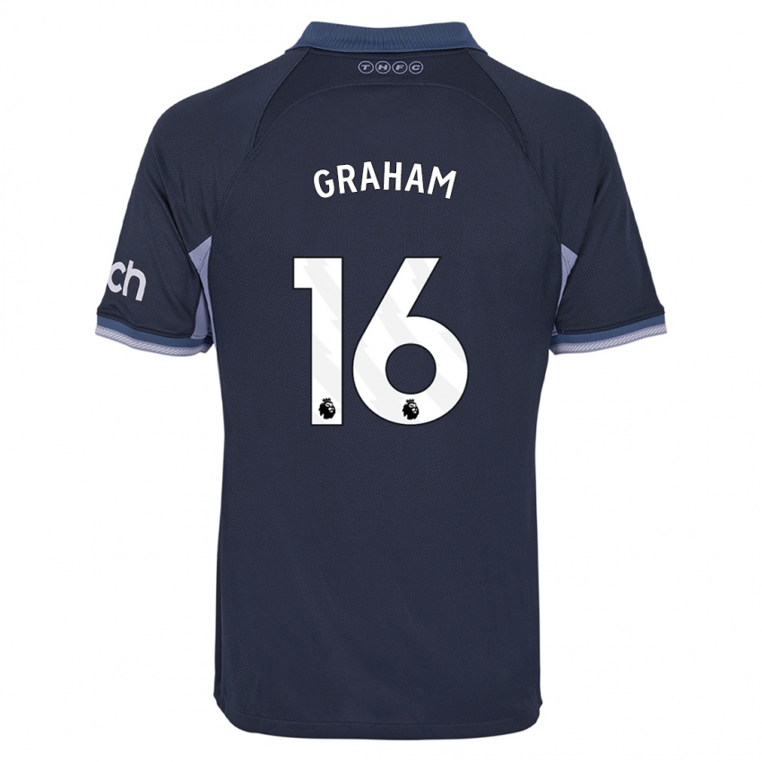 Herren Kit Graham #16 Dunkelblau Auswärtstrikot Trikot 2023/24 T-Shirt Schweiz
