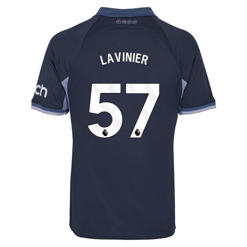 Homme Maillot Marcel Lavinier #57 Bleu Foncé Tenues Extérieur 2023/24 T-Shirt Suisse