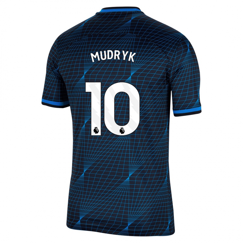 Herren Mykhaylo Mudryk #10 Dunkelblau Auswärtstrikot Trikot 2023/24 T-Shirt Schweiz