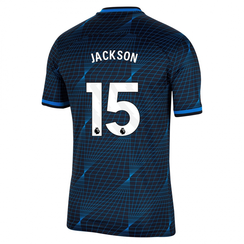 Homme Maillot Nicolas Jackson #15 Bleu Foncé Tenues Extérieur 2023/24 T-Shirt Suisse