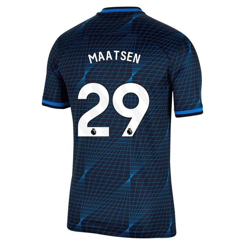 Herren Ian Maatsen #29 Dunkelblau Auswärtstrikot Trikot 2023/24 T-Shirt Schweiz