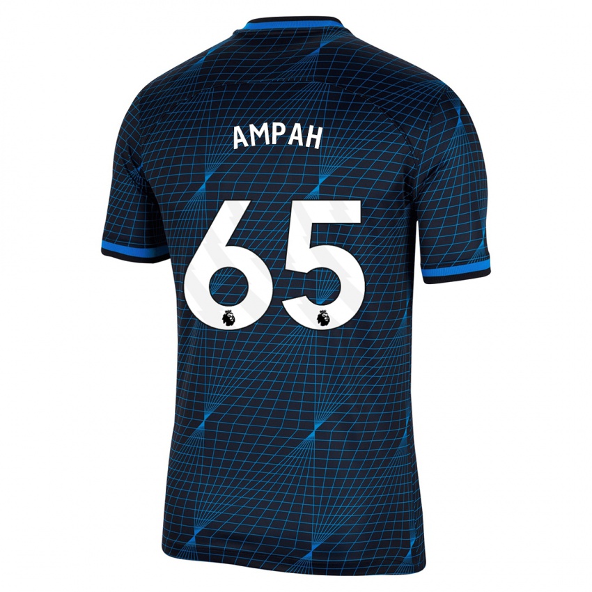 Herren Ato Ampah #65 Dunkelblau Auswärtstrikot Trikot 2023/24 T-Shirt Schweiz