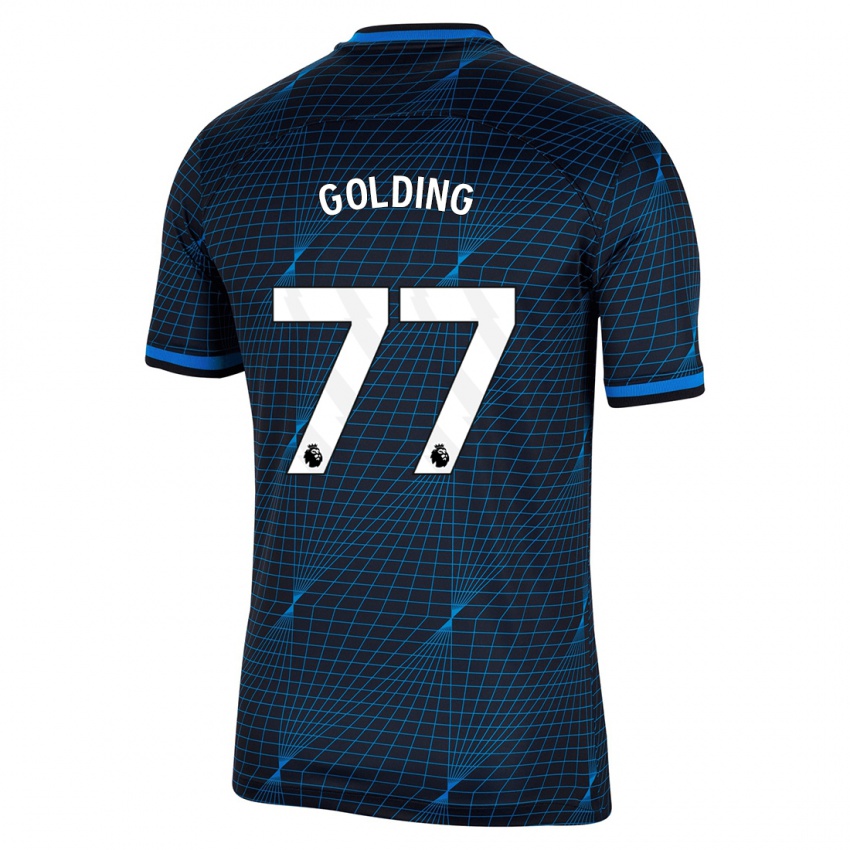 Herren Michael Golding #77 Dunkelblau Auswärtstrikot Trikot 2023/24 T-Shirt Schweiz