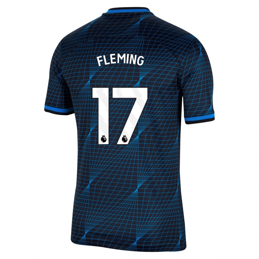 Homme Maillot Jessie Fleming #17 Bleu Foncé Tenues Extérieur 2023/24 T-Shirt Suisse