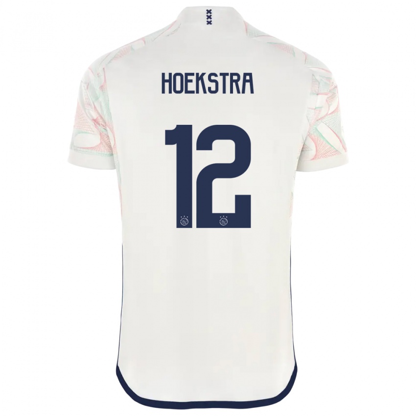 Homme Maillot Isabelle Hoekstra #12 Blanc Tenues Extérieur 2023/24 T-Shirt Suisse