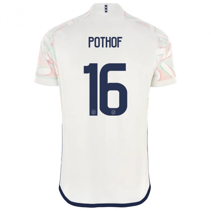 Herren Isa Pothof #16 Weiß Auswärtstrikot Trikot 2023/24 T-Shirt Schweiz