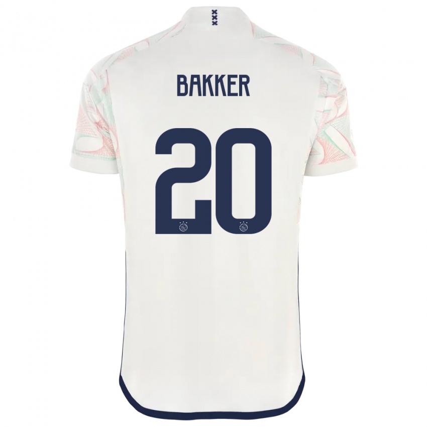 Herren Eshly Bakker #20 Weiß Auswärtstrikot Trikot 2023/24 T-Shirt Schweiz