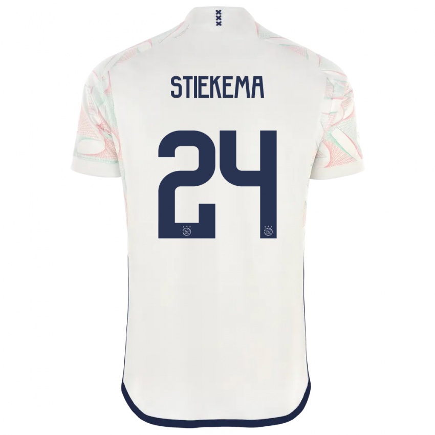 Herren Iris Stiekema #24 Weiß Auswärtstrikot Trikot 2023/24 T-Shirt Schweiz