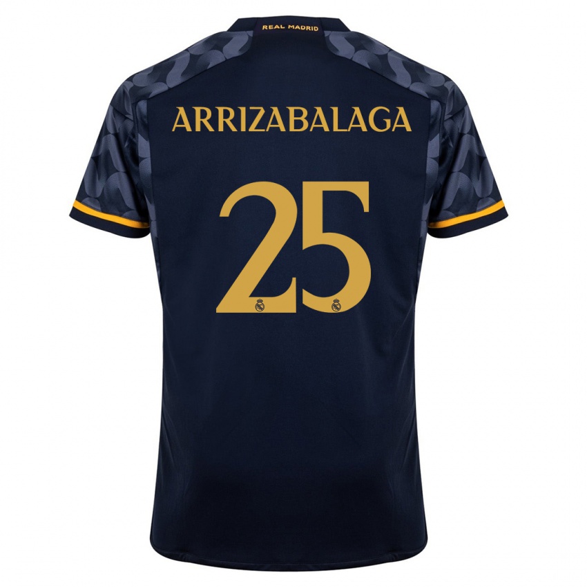 Homme Maillot Kepa Arrizabalaga #25 Bleu Foncé Tenues Extérieur 2023/24 T-Shirt Suisse