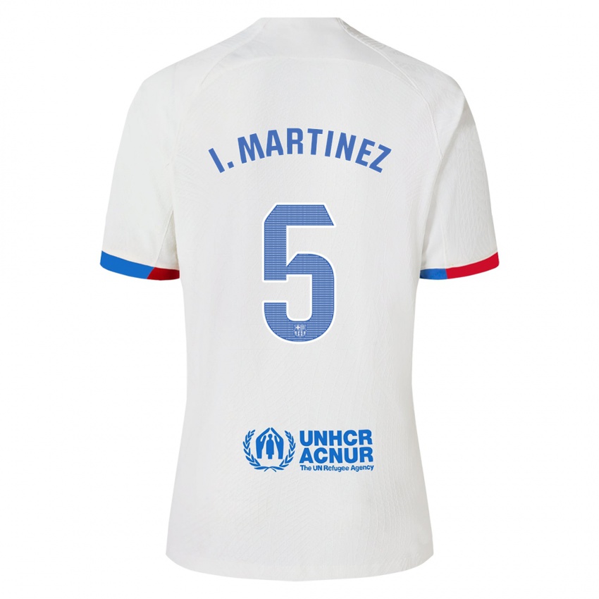 Homme Maillot Inigo Martinez #5 Blanc Tenues Extérieur 2023/24 T-Shirt Suisse