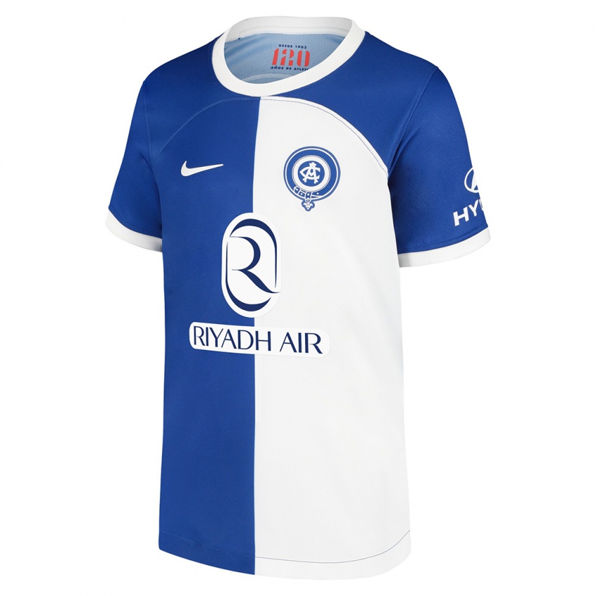 Herren Joël Ngoya #0 Blau Weiss Auswärtstrikot Trikot 2023/24 T-Shirt Schweiz