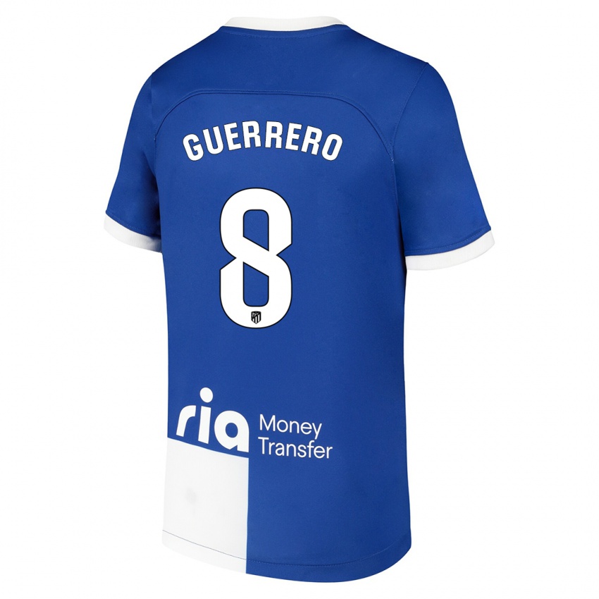 Herren Irene Guerrero #8 Blau Weiss Auswärtstrikot Trikot 2023/24 T-Shirt Schweiz