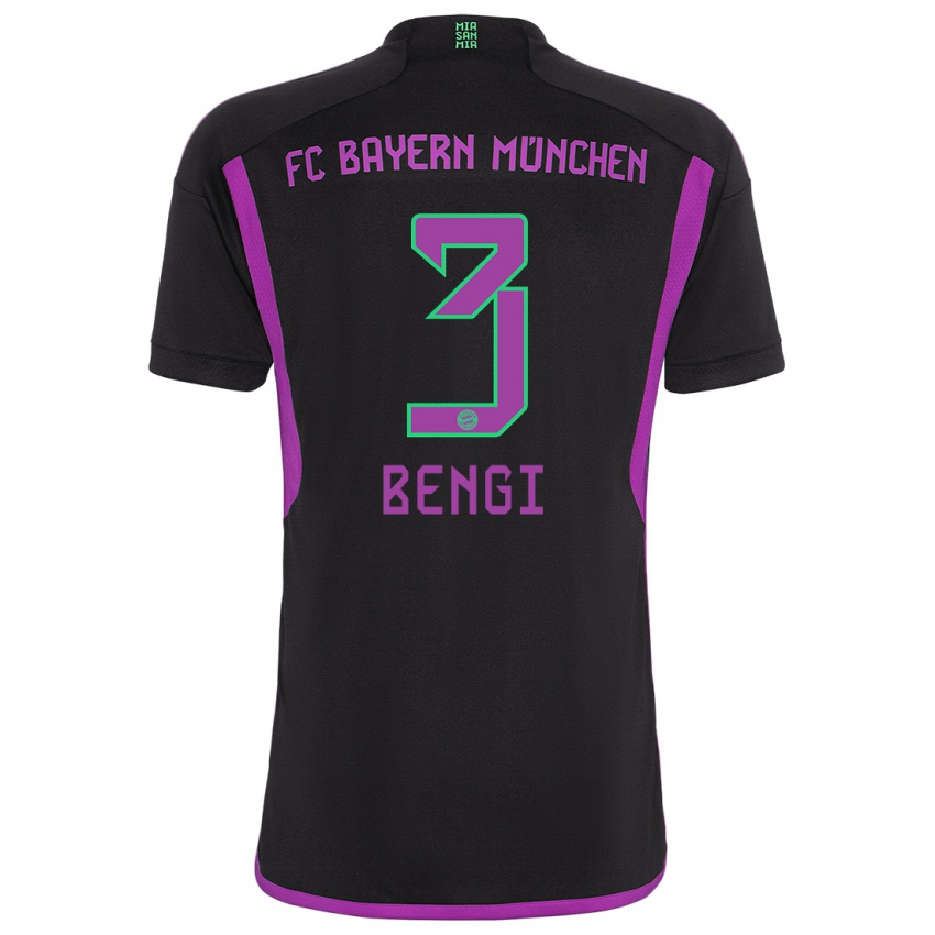 Herren Kaan Bengi #3 Schwarz Auswärtstrikot Trikot 2023/24 T-Shirt Schweiz